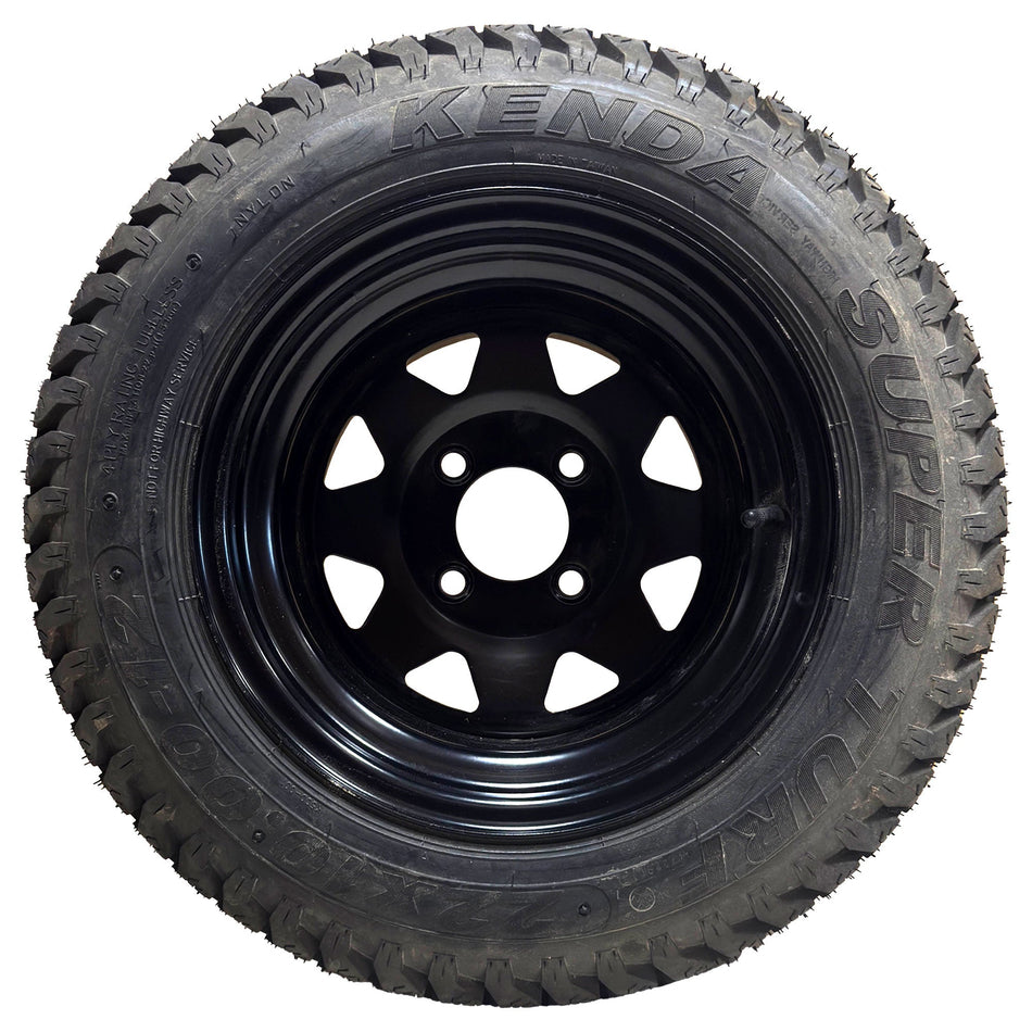 (1) OEM Takeoff Tire Assembly 22x10.00-12 fits Gravely HD 44 48 Ariens Apex 48 07101224