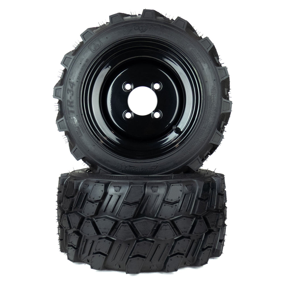 (2) Aggressive Tire Assemblies 18x8.50-10 Fits Wright Stander Intensity 36" 42" 72410068