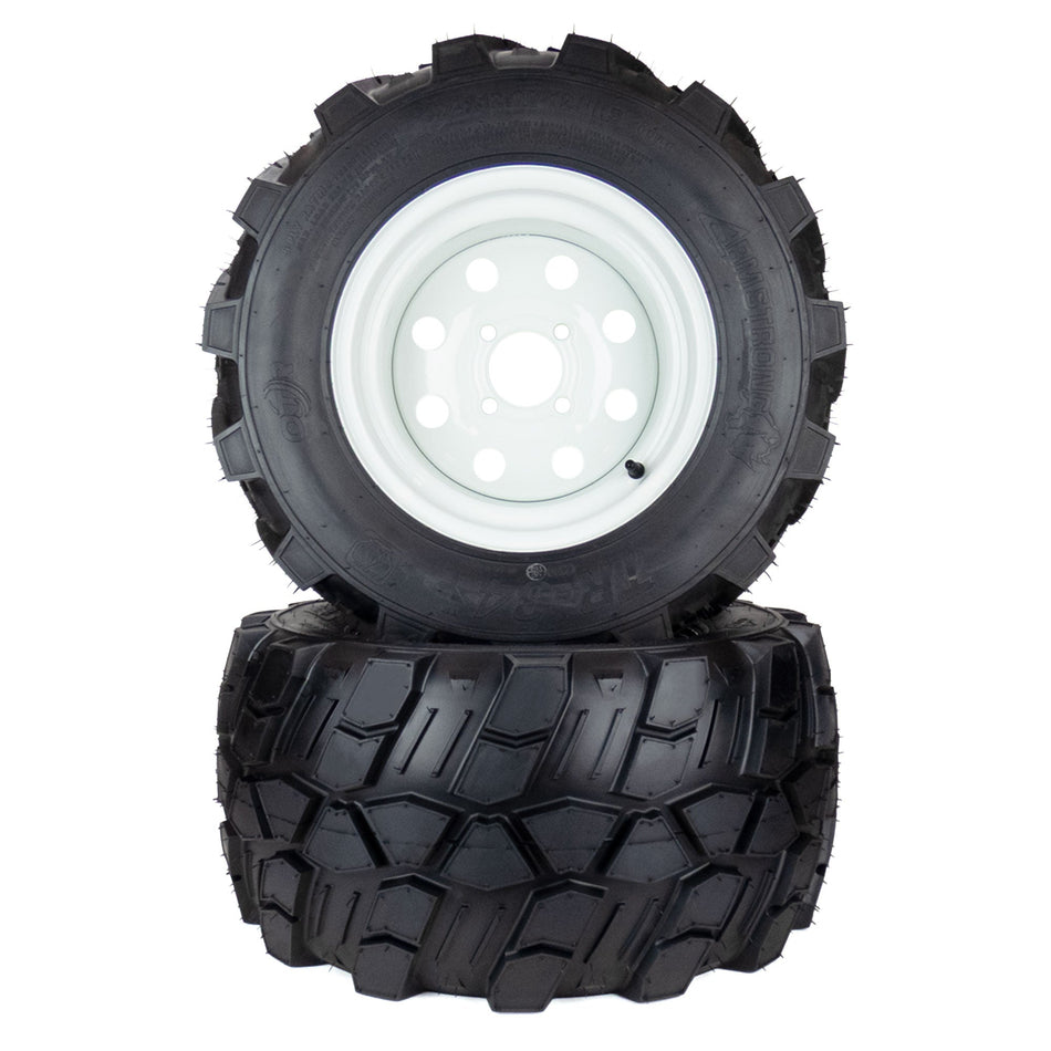 (2) Aggressive Tire Assemblies 24x12.00-12 Fits Exmark Lazer Z Fits Toro Z Master 109-8972