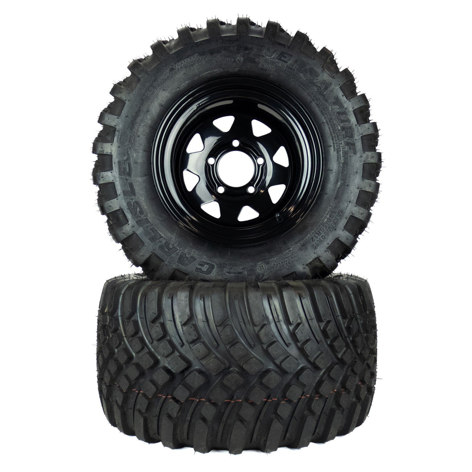 (2) Versa Turf Tire Assemblies 24x12.00-12 Fits Gravely Pro-Turn 300 07101511