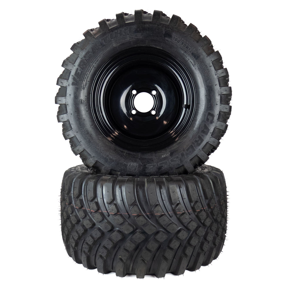 (2) Versa Turf Tire Assemblies 24x12.00-12 Fits Scag Patriot Tiger Cat II 61" 486291
