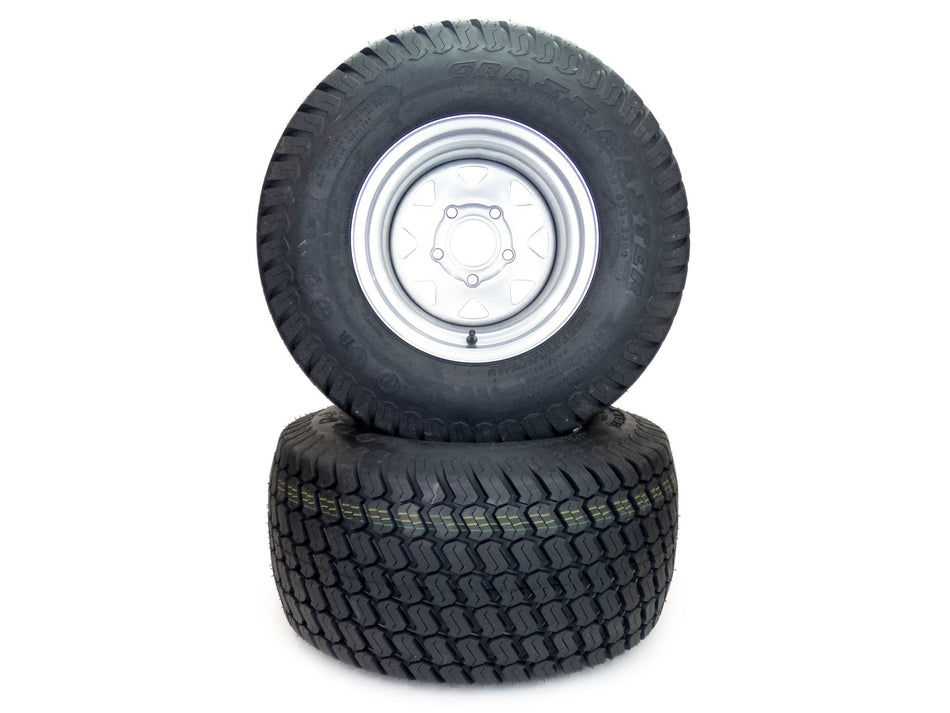 (2) Turf Wheel/Tire Assemblies 26x12.00-12 for Hustler Super 104 Replaces 603928