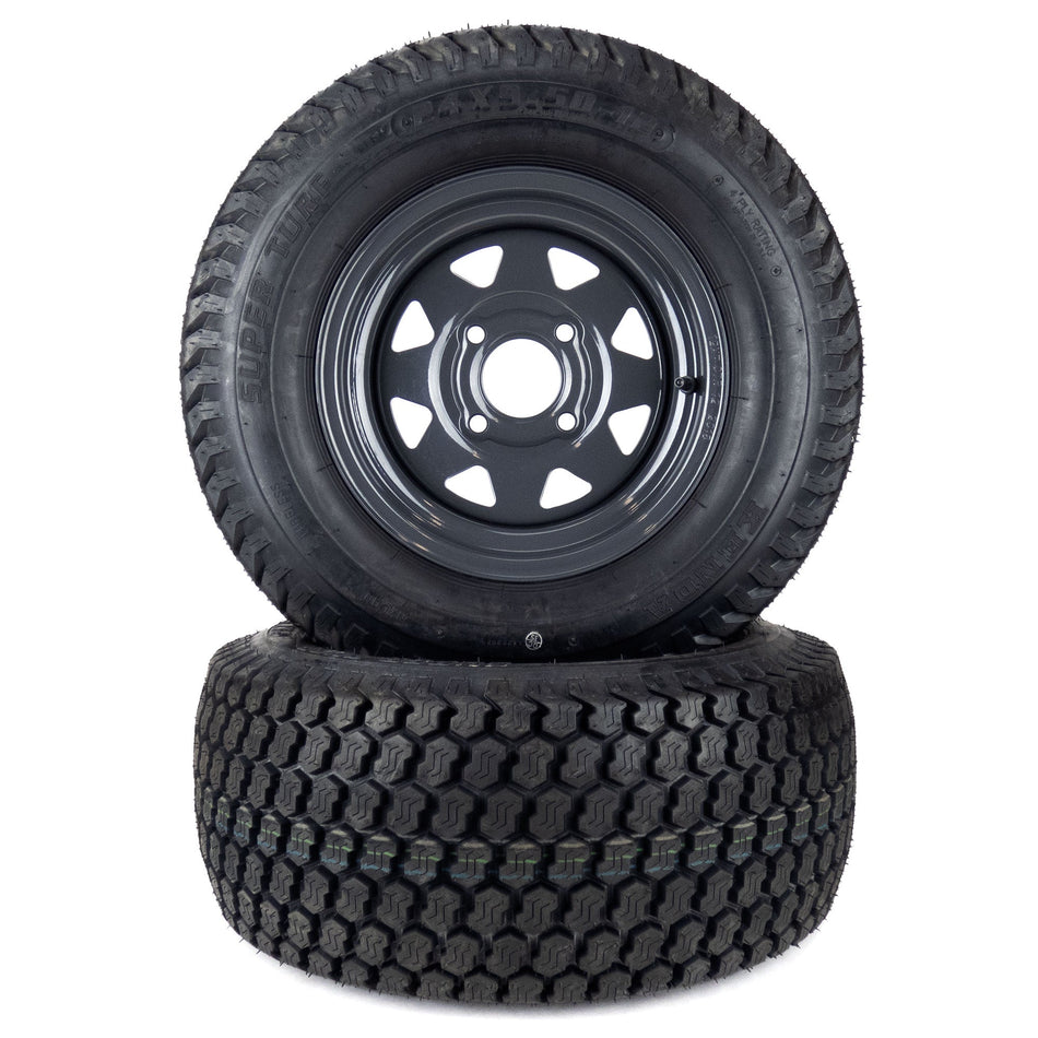 (2) Tire/Wheel Assemblies 24x9.50-12 Fits Kubota RTV 400/500 Part K7311-19230