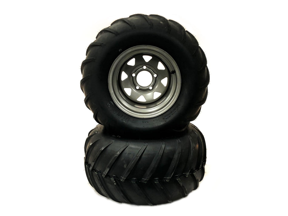 (2) VBar Tire Assemblies 24x12.00-12 fits Gravely Pro Turn 200 400 60" 70" Repl 07101119