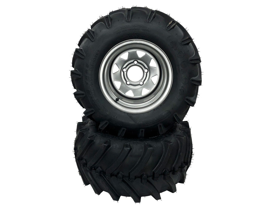 (2) Aggressive Tire Assemblies 24x12.00-12 fits Gravely PT 200 400 60" 72" Repl 07101119