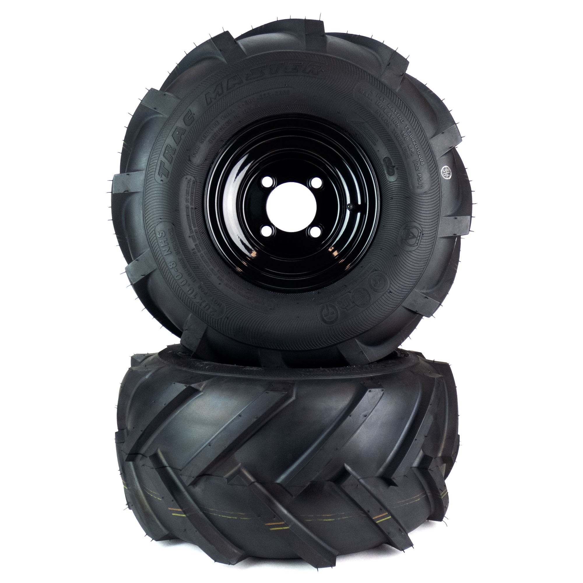 2) Aggressive Tire Assemblies 20x10.00-8 Fits Cub Cadet ZT1