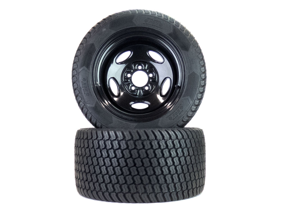 (2) Flat Free Turf Tire Assemblies 26x12.00-12 Compatible With Kubota ZD1211 ZD1511LF ZG327RPA 60" 70"