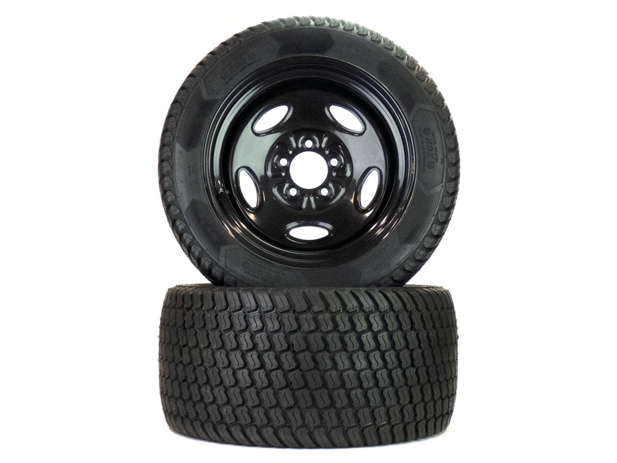 2) Flat Free Turf Tire Assemblies 26x12.00-12 Compatible With