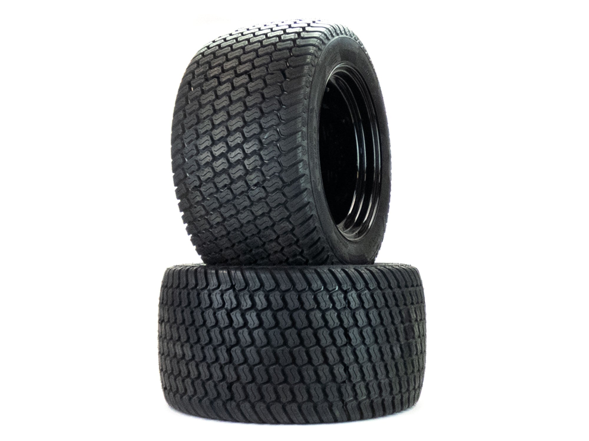 2) Flat Free Turf Tire Assemblies 24x12.00-12 Compatible With