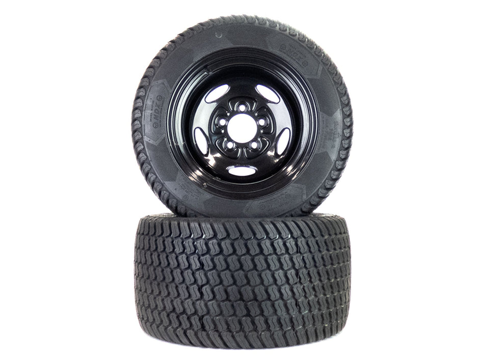 NoAir® (2) Flat Free Turf Tire Assemblies 24x12.00-12 Compatible With Hustler X-One 60" 72" 607103 606968