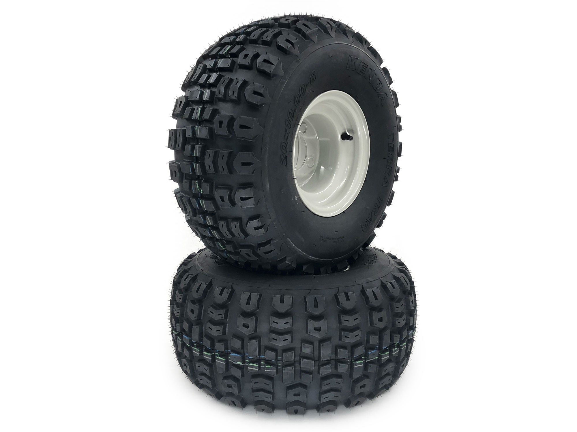 2) All Terrain Tire Assemblies 20x10.00-8 Fits Gravely Ariens ZT