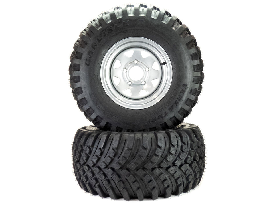 (2) Versa Turf Tire Assemblies 26x12.00-12 Fits Hustler Super Z 66" & 72" 604455
